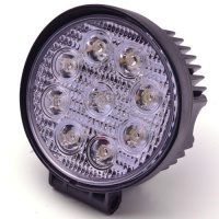 Фара рабочего освещения 9 led 27w (круглая) (2шт.)